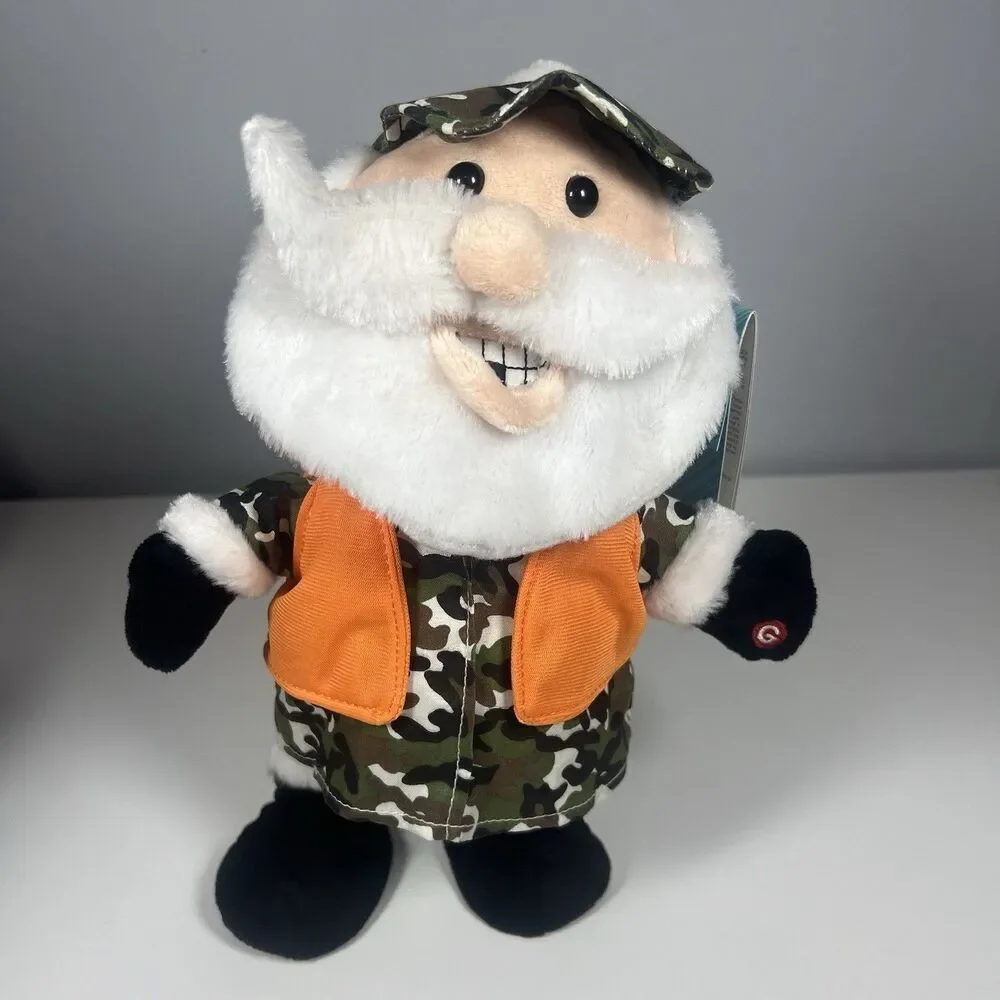 Side Stepper Hunter Santa, Sings “The Twelve Days Of Christmas” song Gemmy